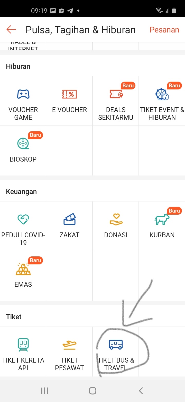 Pilih transaksi shopee Pilih transaksi shopee
