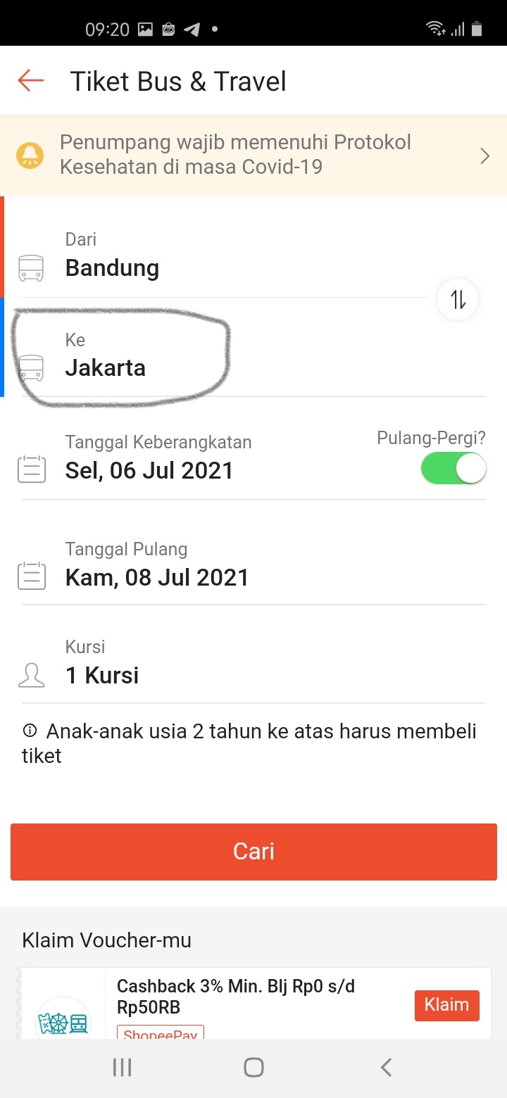 Memilih titik pemberhentia Bus Memilih titik pemberhentia Bus