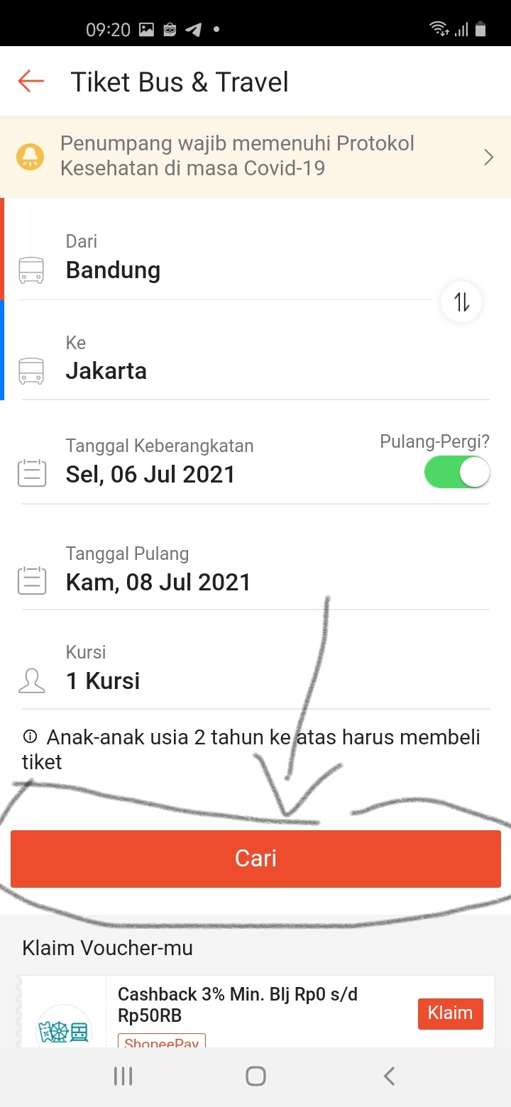 Mencari Bus yang akan di jadikan transfortasi Mencari Bus yang akan di jadikan transfortasi