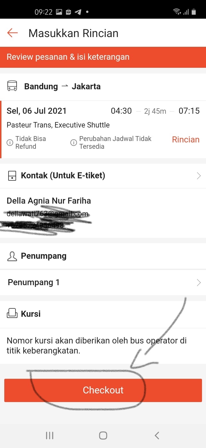 proses pemesanan tiket proses pemesanan tiket