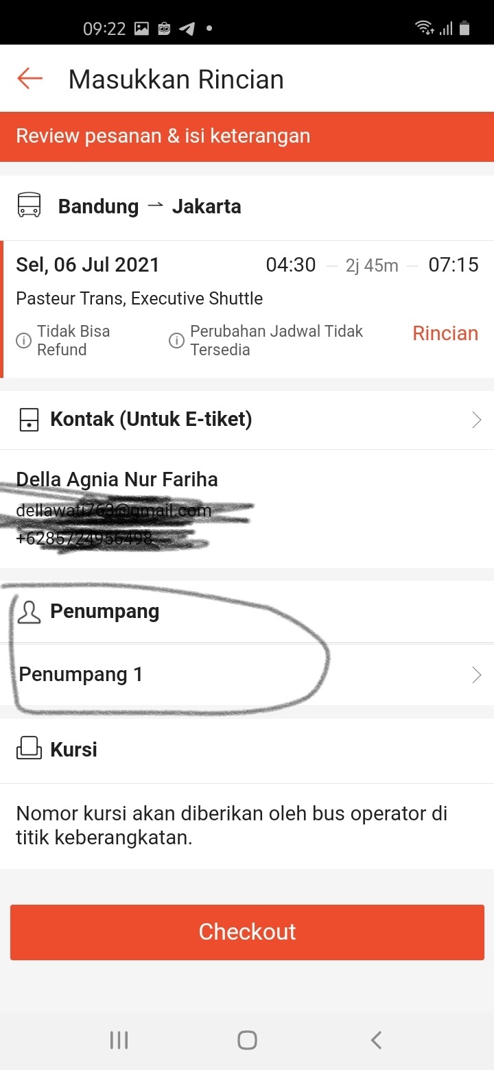 Mengisi jumlah penumpang bus Mengisi jumlah penumpang bus