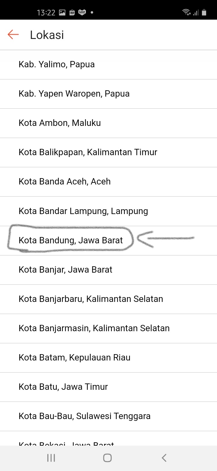 Pilih lokasi Asal tujuan kita Pilih lokasi Asal tujuan kita