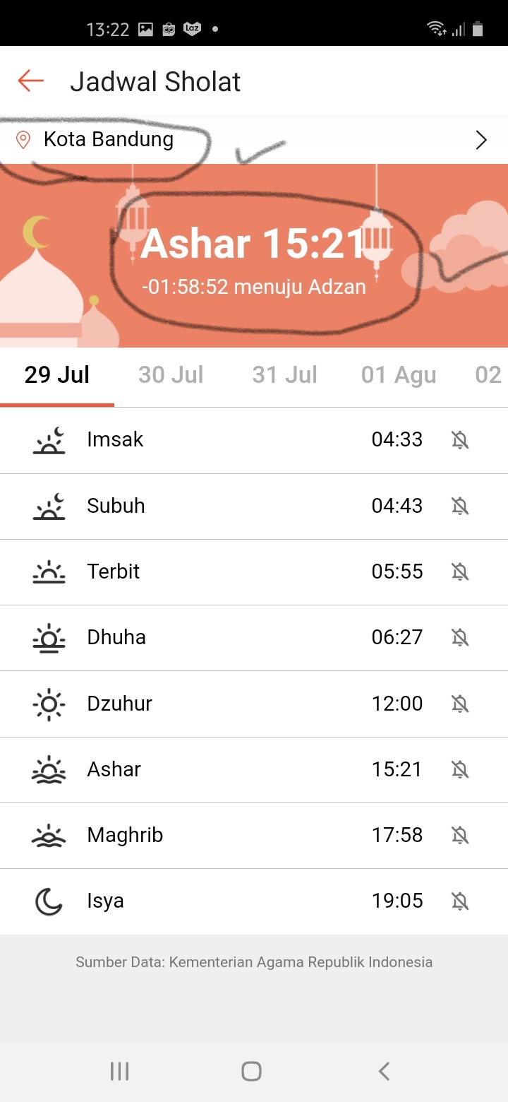 Halaman Waktu Sholat Halaman Waktu Sholat