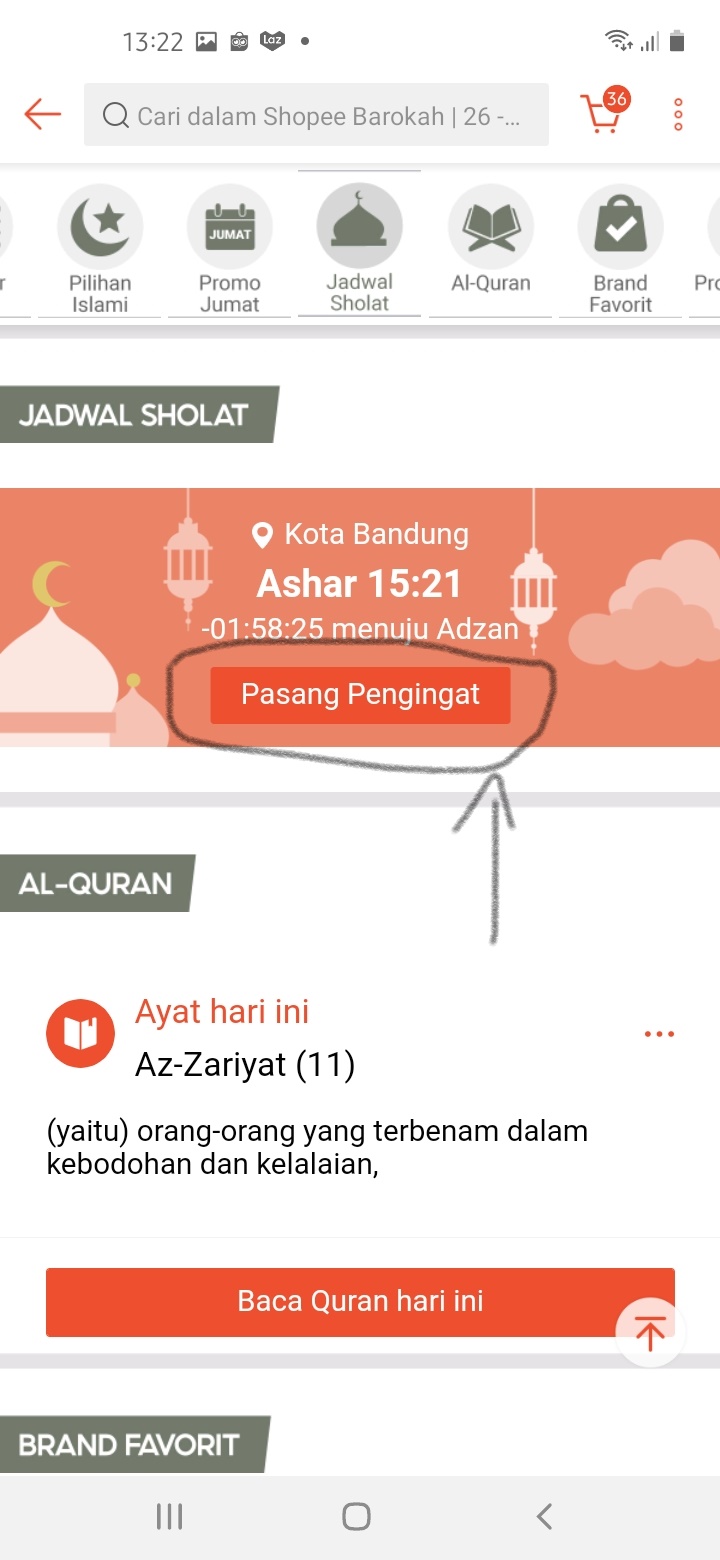 Pengingat Waktu sholat Pengingat Waktu sholat