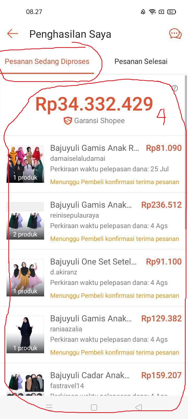 Cek Penghasilan yang Belum Cair di Shopee Cek Penghasilan yang Belum Cair di Shopee